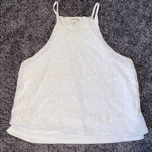 Racerback Lace Tank Top